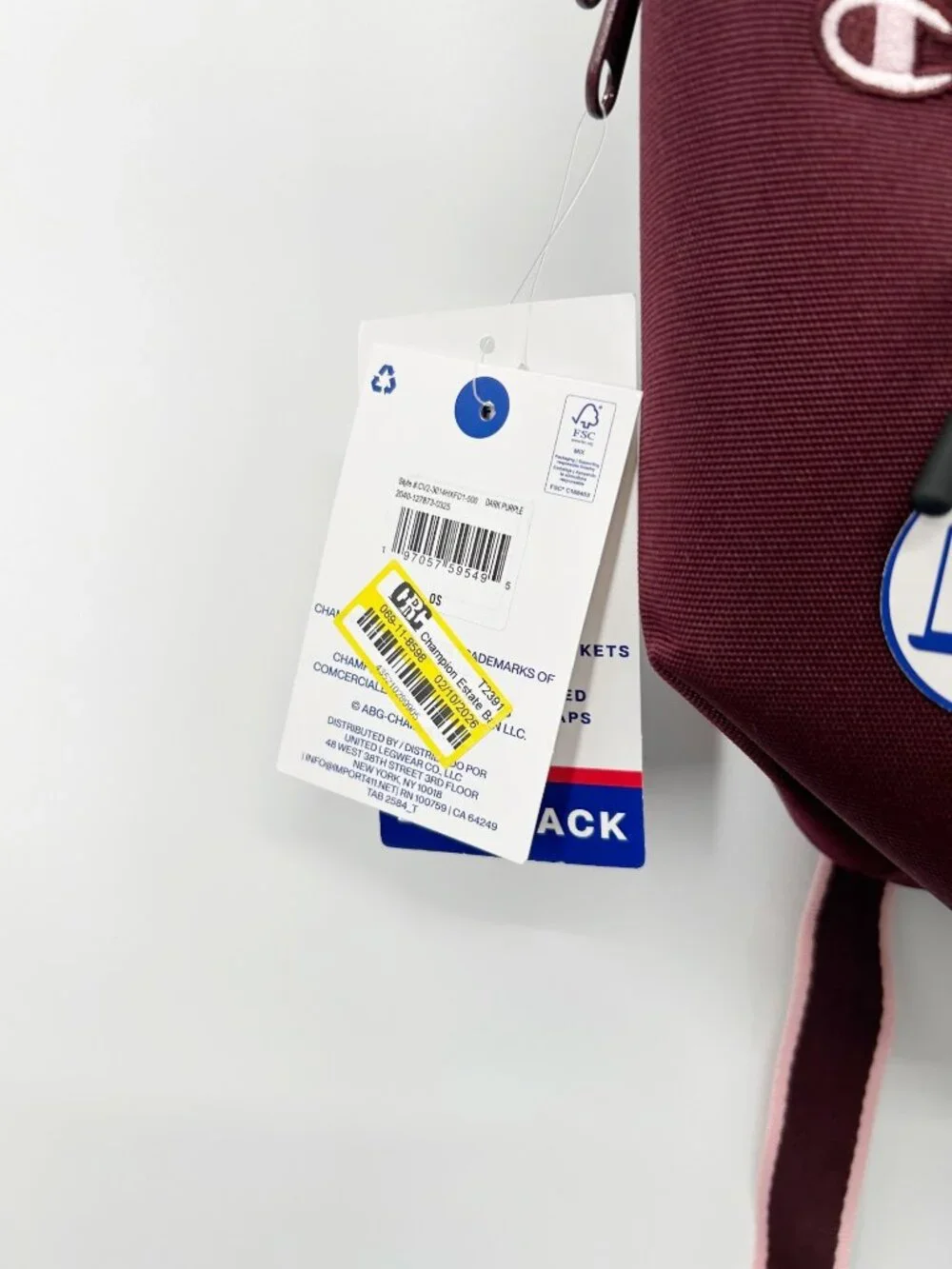 NEW Champion Estate Backpack - Dark Purple